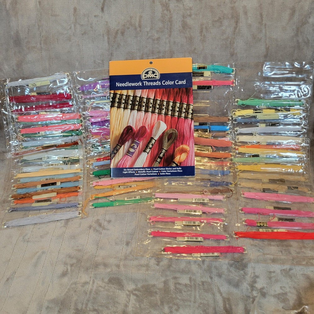 DMC 8 Stitchbow Inserts, over 60 w Floss, and 2008 Needlework Thread Color Card